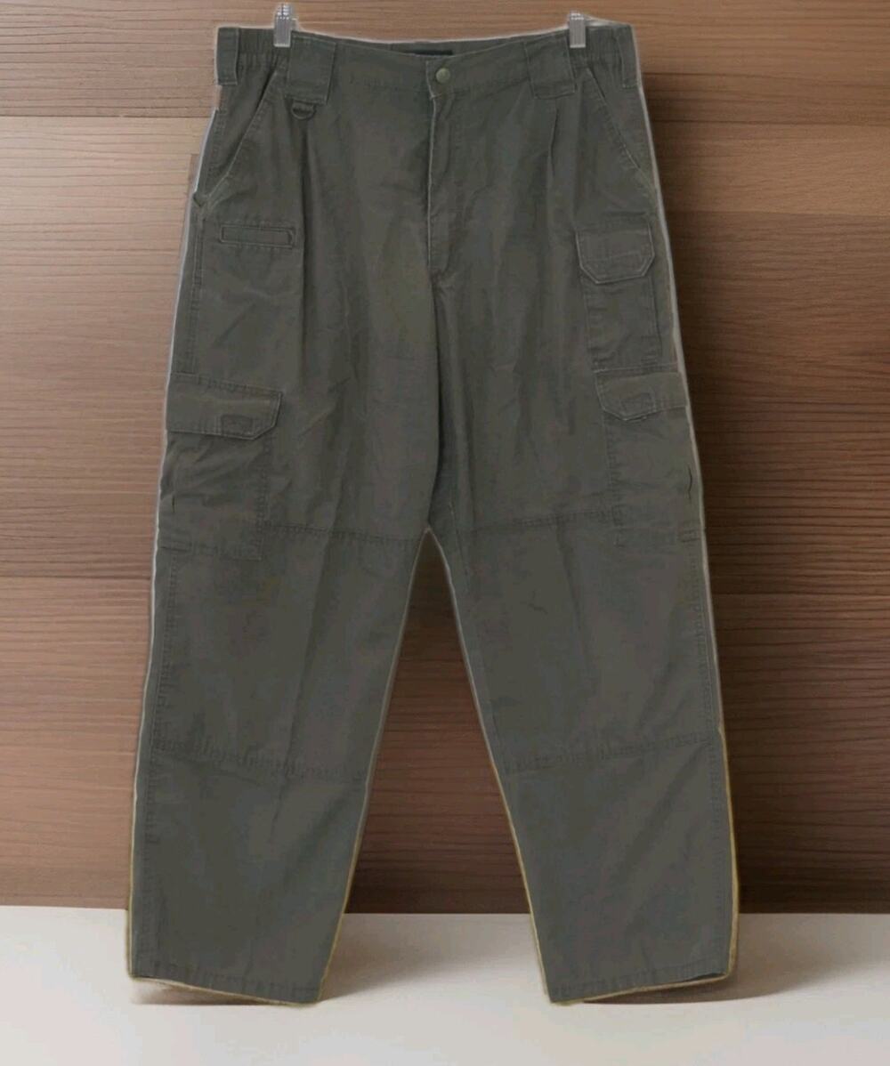 5.11 Tactical Series Pants Mens 34x30 Green Stretch Cargo Hiking Ripstop Gorpcor